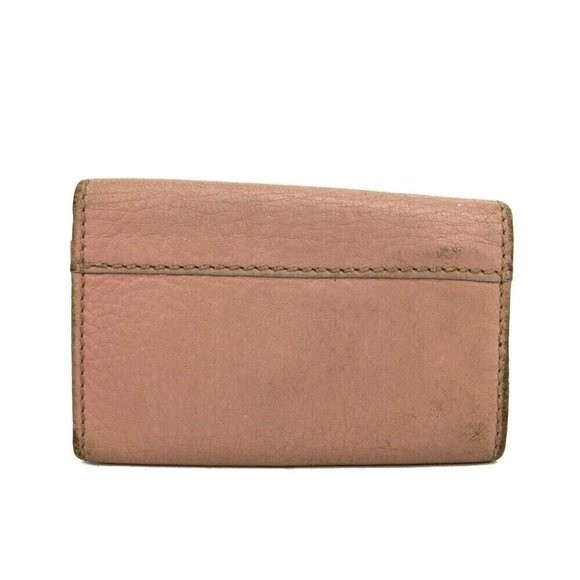 Chloe Ribbon Leather 6 Ring Key Case Pink Key Holder Key Wallet - Picture 4 of 8